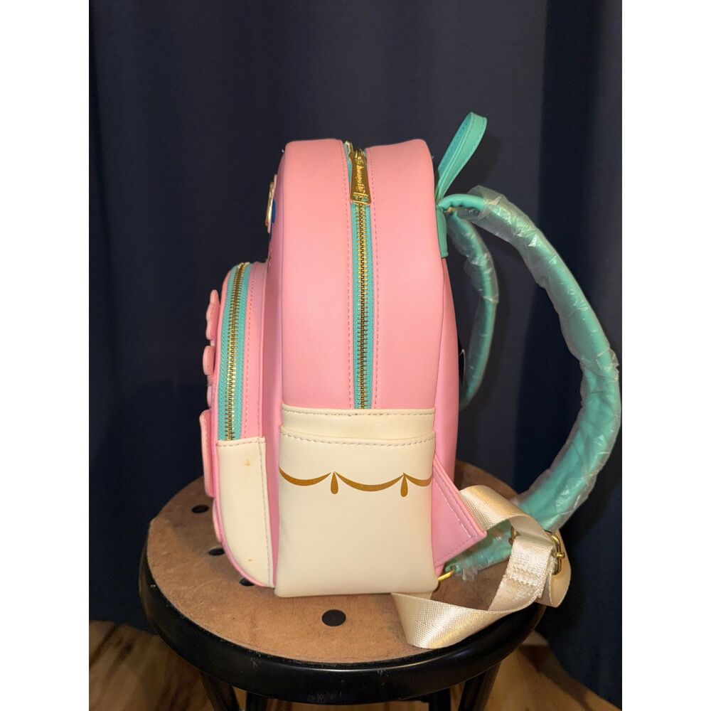 NWT Loungefly Cinderella Pink Gus and Jaq Mice Teacup Mini Backpack with flaws - Picture 5 of 6